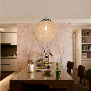 Globe Shaped 1 Light Pendant Light (Dia 9.8)