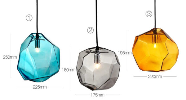 Modern Fashion Colorful Glass Pendant light with 3 lights Dining Room Lighting Ideas Living Room Bedroom Lighting - Image 6