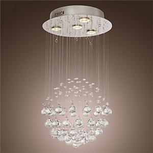 Chandelier Luxury Modern Crystal Bulb Included 4 Lights