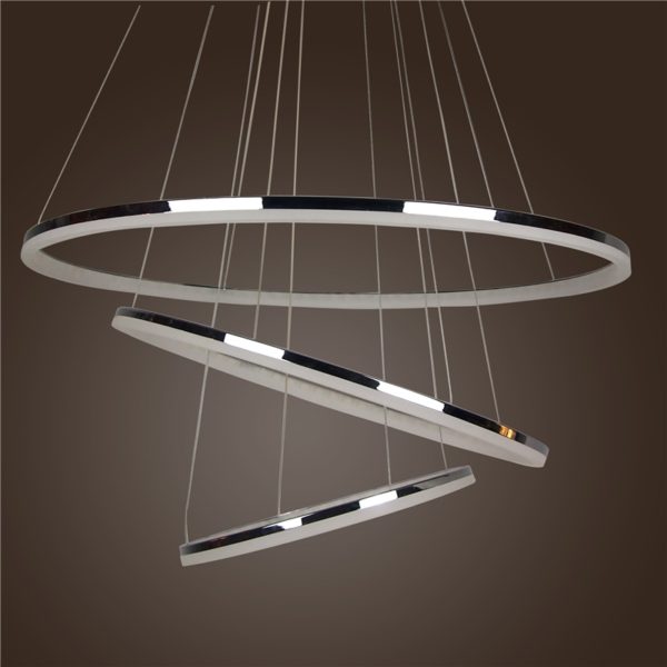 Modern LED Acrylic Pendant Light Simple Design Mini Droplight LED 3 Tiers (80+60+40cm) - Image 3