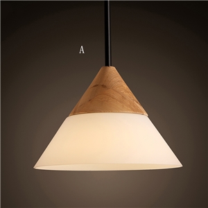 Glass Pendant Light Modern Simple Fashion Wooden Glass Pendant Light 3 Designs 1 Light Dining Room Lighting Ideas Living Room Bedroom Lighting