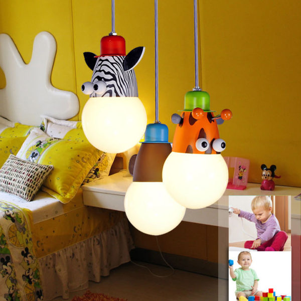 Modern Fashion Cartoon Little Animals Pendant Light 3 Lights - Image 6