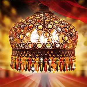 Exquisite Handmade Bohemian Style Art Crystal Antique Brass Chandeliers