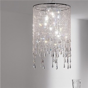 Crystal Pendant Lights Modern Contemporary Living Room Metal Light