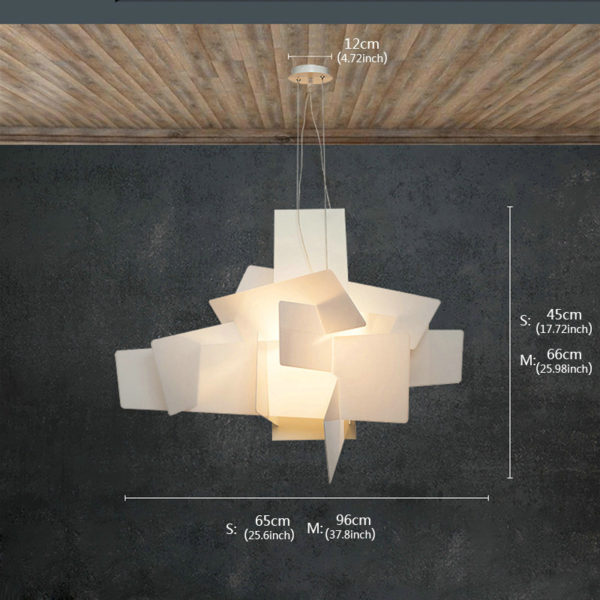 Modern Ceiling Light Creative White-Explosion Acrylic Chandelier - Image 7