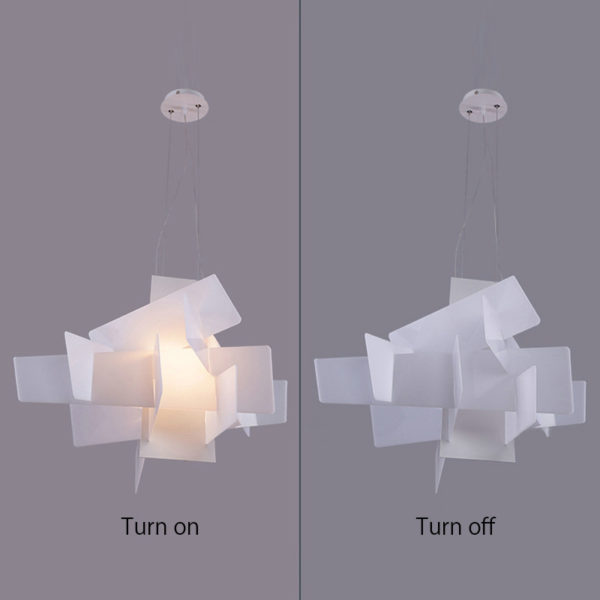 Modern Ceiling Light Creative White-Explosion Acrylic Chandelier - Image 8