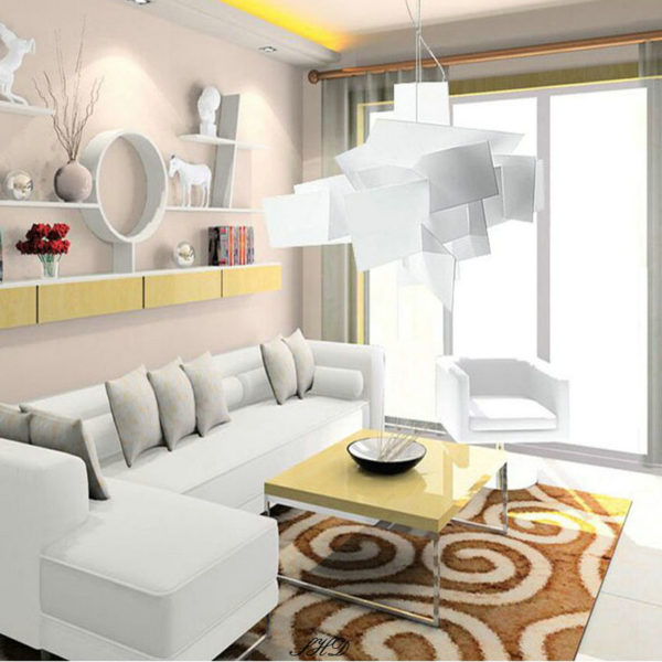 Modern Ceiling Light Creative White-Explosion Acrylic Chandelier - Image 10