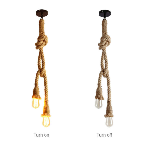 Ceiling Lights Pendant Lights Bulb Included 2 Lights Industrial wind restoring ancient ways is the cafe bar counter creative droplight - Image 6