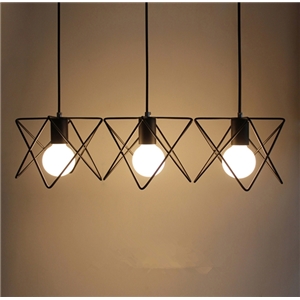 Chandeliers 3 LED Bulbs ceiling lights Classic Rustic Lodge Vintage Lantern Metal Minimalist Style Ceiling Lights