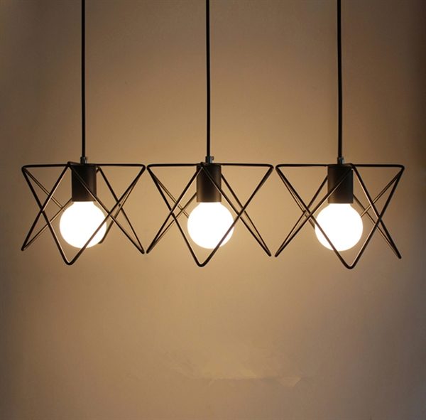 Chandeliers 3 LED Bulbs ceiling lights Classic Rustic Lodge Vintage Lantern Metal Minimalist Style Ceiling Lights - Image 7