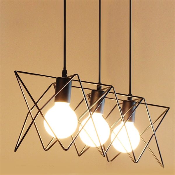 Chandeliers 3 LED Bulbs ceiling lights Classic Rustic Lodge Vintage Lantern Metal Minimalist Style Ceiling Lights - Image 8