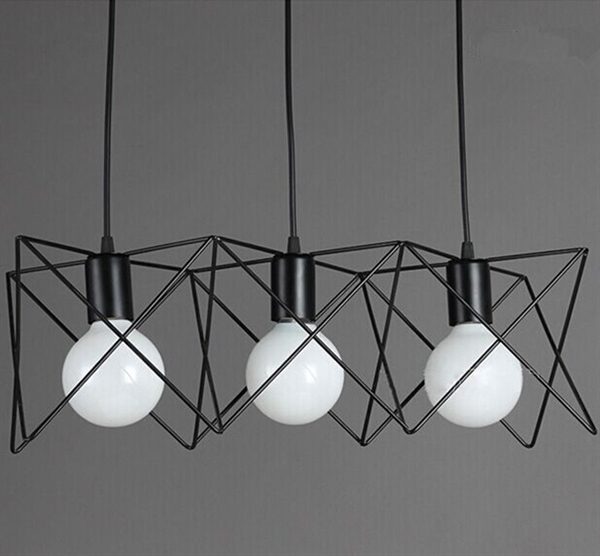 Chandeliers 3 LED Bulbs ceiling lights Classic Rustic Lodge Vintage Lantern Metal Minimalist Style Ceiling Lights - Image 9