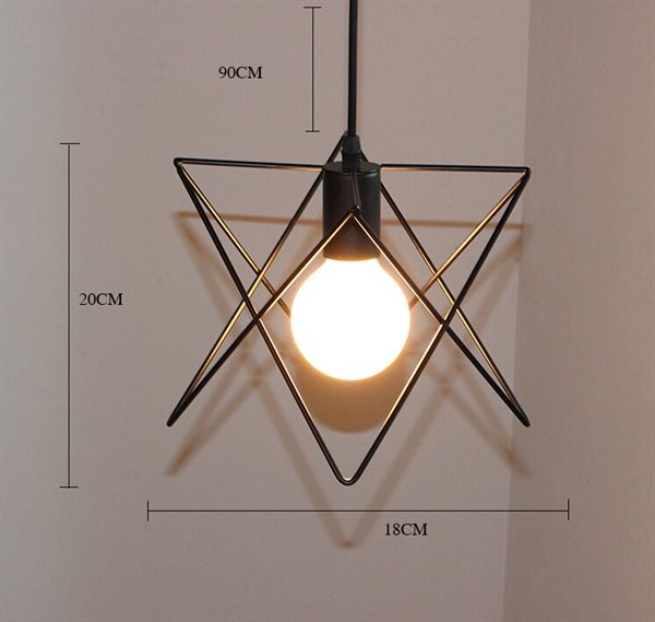 Chandeliers 3 LED Bulbs ceiling lights Classic Rustic Lodge Vintage Lantern Metal Minimalist Style Ceiling Lights - Image 3