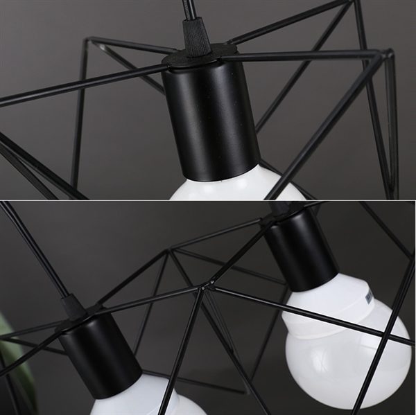 Chandeliers 3 LED Bulbs ceiling lights Classic Rustic Lodge Vintage Lantern Metal Minimalist Style Ceiling Lights - Image 6
