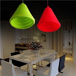 Rustic Style Colorful Silicone Pendant Light