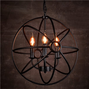 Retro Pendant Light with Metal Umbrella Shade in Old Factory Style