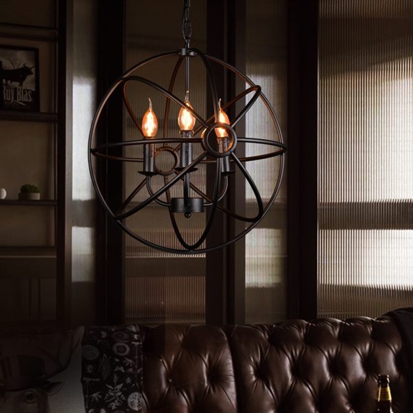 Retro Pendant Light with Metal Umbrella Shade in Old Factory Style - Image 8