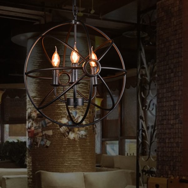 Retro Pendant Light with Metal Umbrella Shade in Old Factory Style - Image 9
