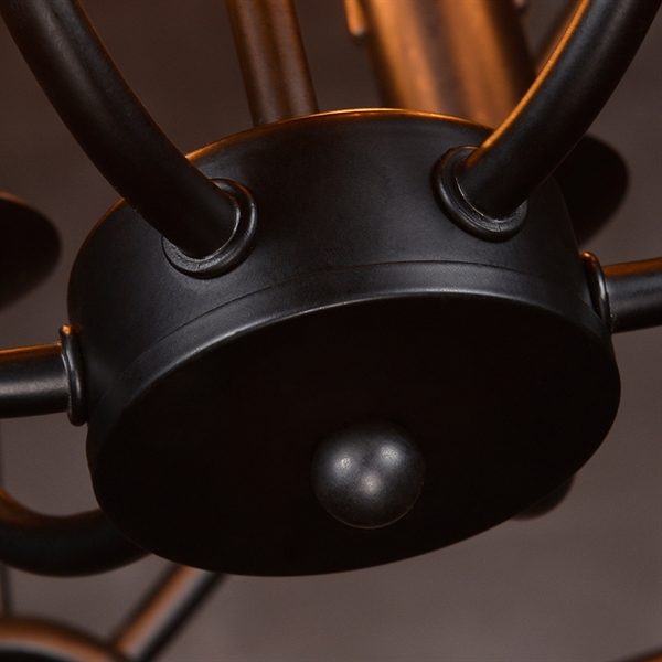 Retro Pendant Light with Metal Umbrella Shade in Old Factory Style - Image 3