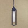 Industrial One Light Mini Hanging Pendant in Pewter Finish - Image 5