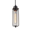 Industrial One Light Mini Hanging Pendant in Pewter Finish - Image 2