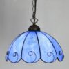 Blossom Shade 12 Inch Mini Hanging Pendant Lighting in Tiffany Stained Glass Style - Image 2
