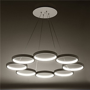 The Circular Ring Acrylic Chandelier Chandelier Style Warm Energy Saving