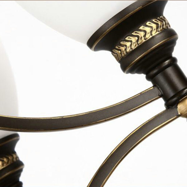 8 Light 32 inch Ceiling Light Fixture, Black - Image 5