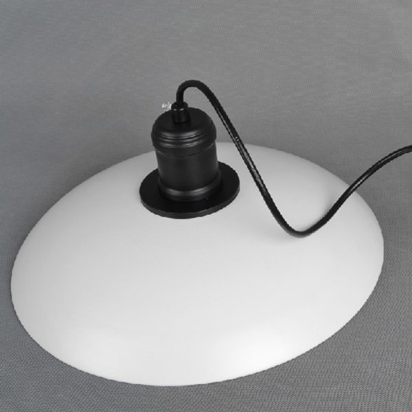American Rural Industrial Retro Style Iron Craft Simple White Pendant Light - Image 7