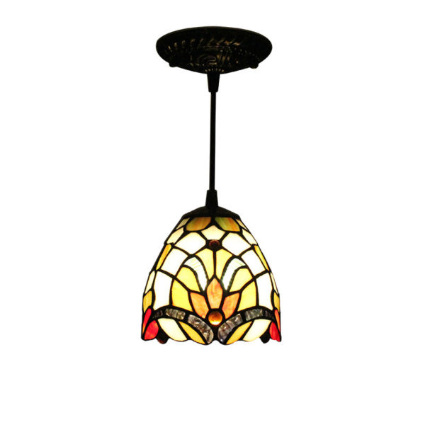 6inch European Pastoral Retro Style Pendant Light Multicolor Pattern Shade Bedroom Living Room Dining Room Kitchen Lights - Image 4