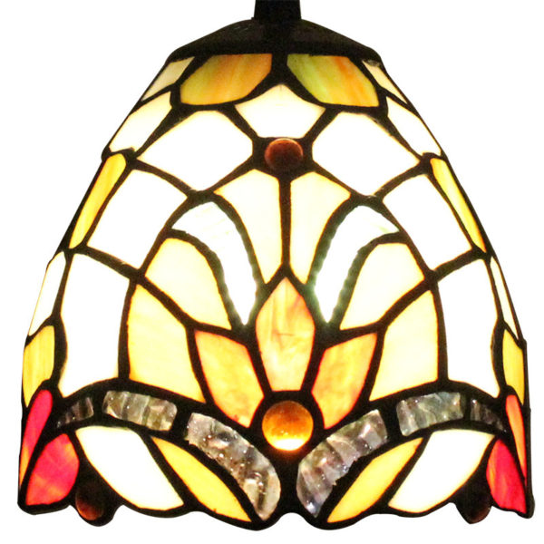 6inch European Pastoral Retro Style Pendant Light Multicolor Pattern Shade Bedroom Living Room Dining Room Kitchen Lights - Image 5