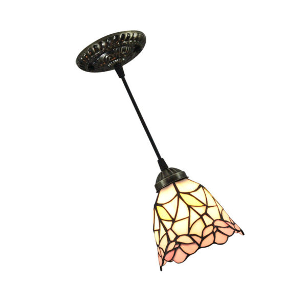 6inch European Pastoral Retro Style Pendant Light Pink Flower Pattern Shade Bedroom Living Room Dining Room Kitchen Lights - Image 7