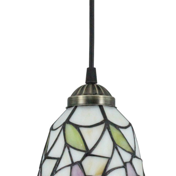 6inch European Pastoral Retro Style Pendant Light Pink Flower Pattern Shade Bedroom Living Room Dining Room Kitchen Lights - Image 4