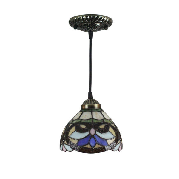 6inch European Pastoral Retro Style Pendant Light Multicolor Pattern Shade Bedroom Living Room Dining Room Kitchen Lights - Image 7