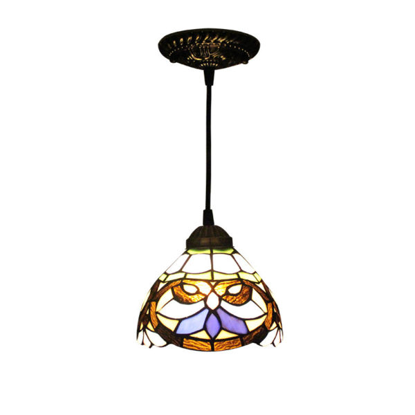 6inch European Pastoral Retro Style Pendant Light Multicolor Pattern Shade Bedroom Living Room Dining Room Kitchen Lights - Image 9