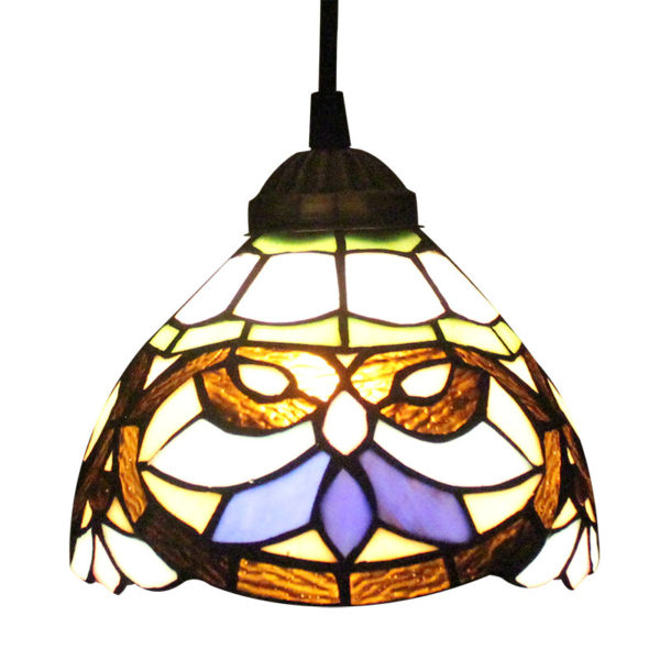 6inch European Pastoral Retro Style Pendant Light Multicolor Pattern Shade Bedroom Living Room Dining Room Kitchen Lights - Image 5