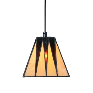 6inch European Pastoral Retro Style Pendant Light Trapezoidal Shade Bedroom Living Room Dining Room Kitchen Lights