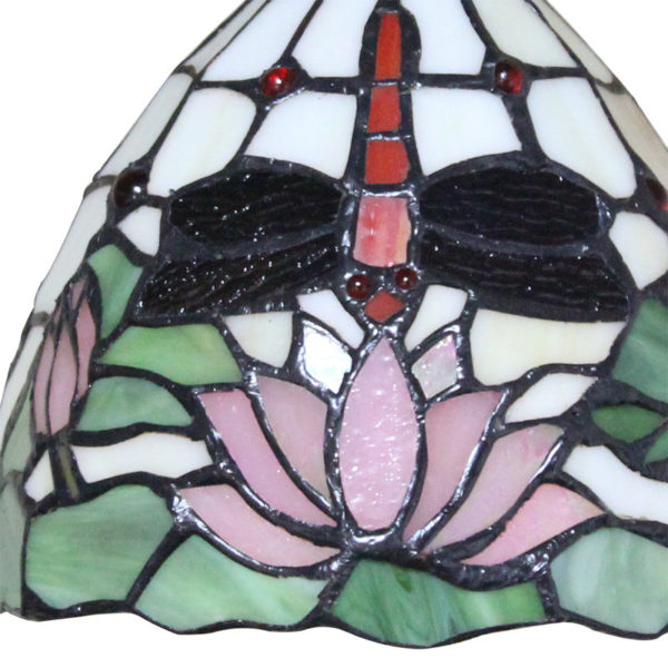 6inch European Pastoral Retro Style Pendant Light Dragonfly and Lotus Pattern Shade Bedroom Living Room Dining Room Kitchen Lights - Image 3