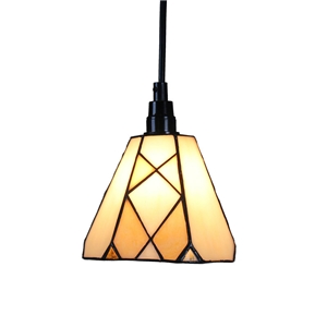 6inch European Pastoral Retro Style Pendant Light Diamond Pattern Shade Bedroom Living Room Dining Room Kitchen Lights