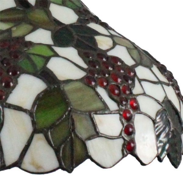 12inch European Pastoral Retro Style Pendant Light Grape Pattern Glass Shade Bedroom Living Room Dining Room Kitchen Lights - Image 5