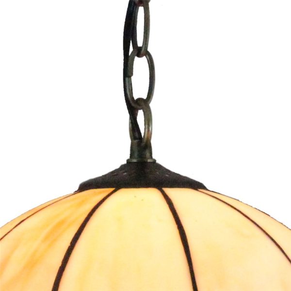 12inch European Pastoral Retro Style Pendant Light Petals Shape Glass Shade Bedroom Living Room Dining Room Kitchen Lights - Image 3