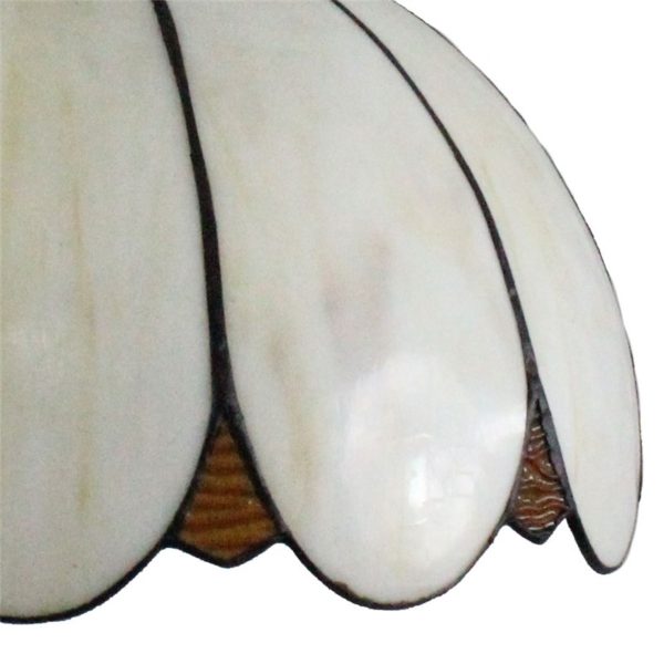 12inch European Pastoral Retro Style Pendant Light Petals Shape Glass Shade Bedroom Living Room Dining Room Kitchen Lights - Image 5