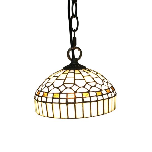 8inch European Pastoral Retro Style Pendant Light Colorful Pattern Glass Shade Bedroom Living Room Kitchen Light - Image 7
