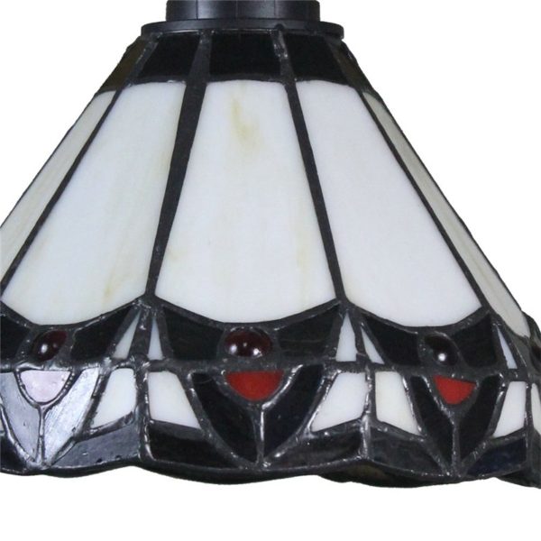 8inch European Pastoral Retro Style Pendant Light Colorful Pattern Glass Shade Bedroom Living Room Kitchen Light - Image 5