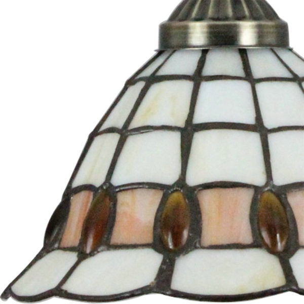 8inch European Pastoral Retro Style Pendant Light Colorful Pattern Glass Shade Bedroom Living Room Kitchen Light - Image 5