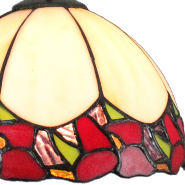 8inch European Pastoral Retro Style Pendant Light Colorful Pattern Glass Shade Bedroom Living Room Kitchen Light - Image 5