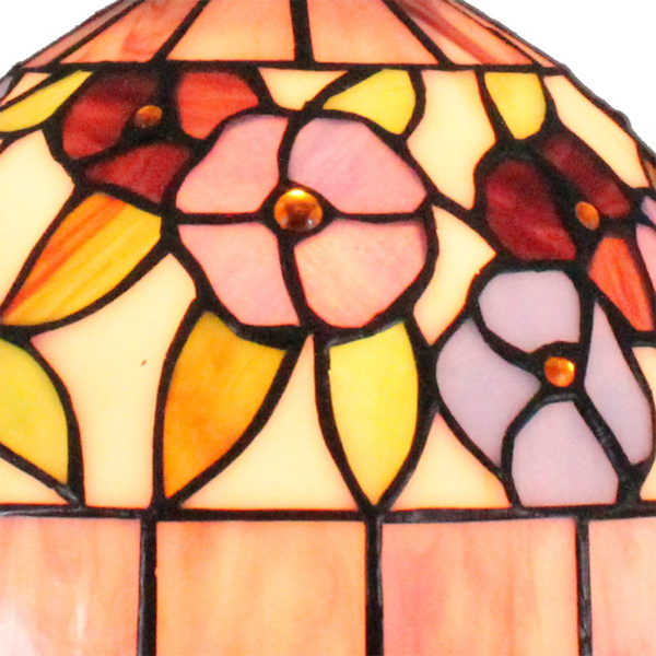 8inch European Pastoral Retro Style Pendant Light Colorful Small Flower Pattern Glass Shade Bedroom Living Room Kitchen Light - Image 5