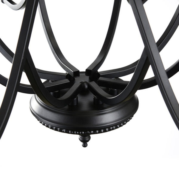 8 Light 31 inch Ceiling Light Fixture, Black - Image 5