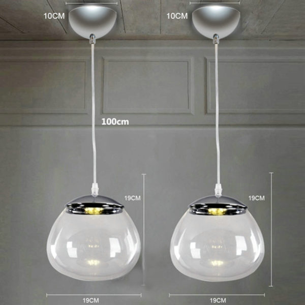 Modern Globe 1 Light Pendant - Image 4