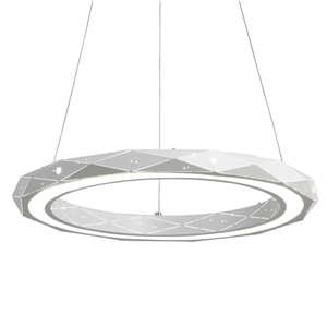 Postmodern Simple LED Pendant Light Welding Forging Craft Pendant Light Acrylic LED Halo Pendant Light Energy Saving